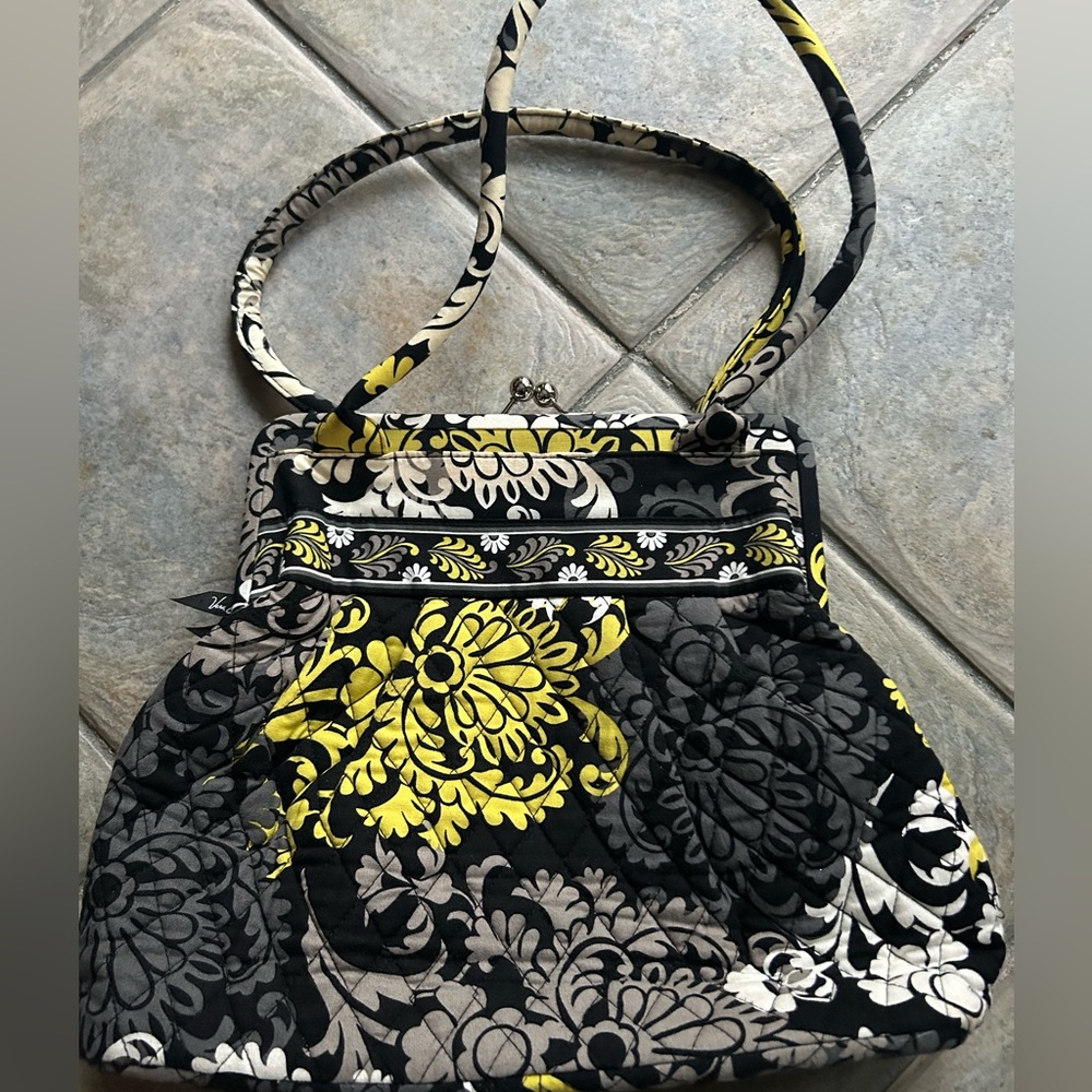Retired Vera Bradley Baroque Kiss Lock Shoulder Bag